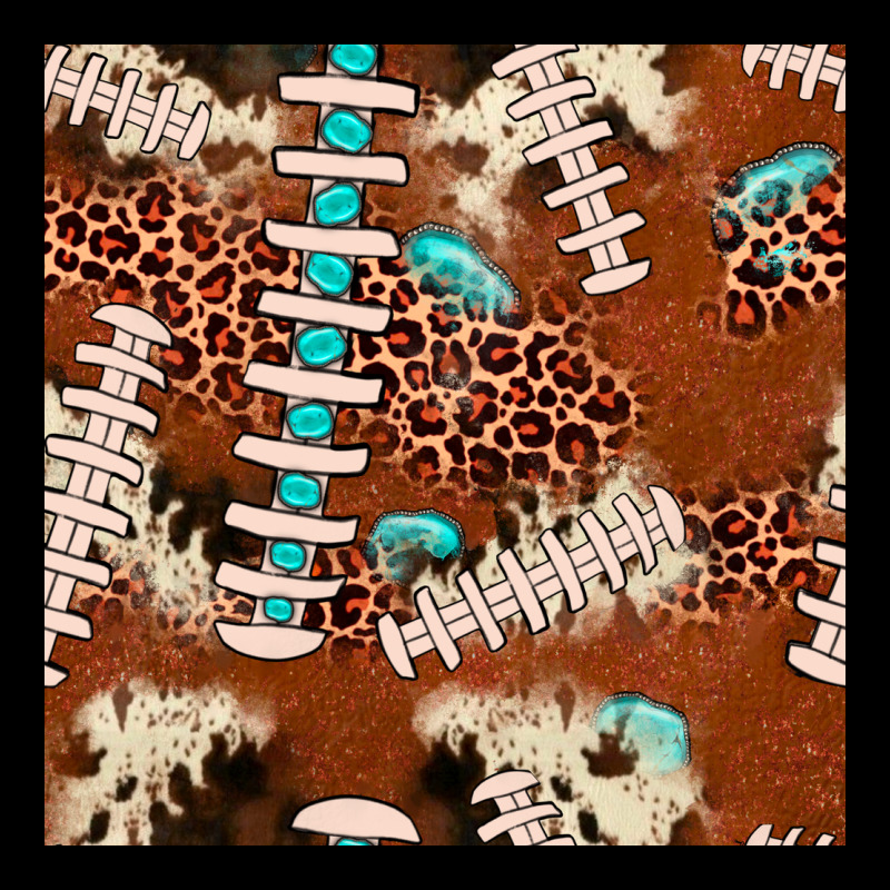 Football Leopard Gemstone Seamless Pattern Heavy Core Tee by JahusDesignShop | Teevron