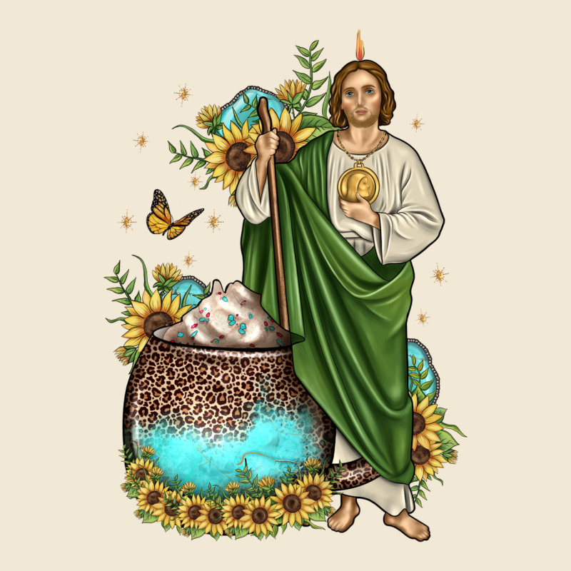 San Judas Coffee Cup Sunflower Ladies Tee by JahusDesignShop | Teevron