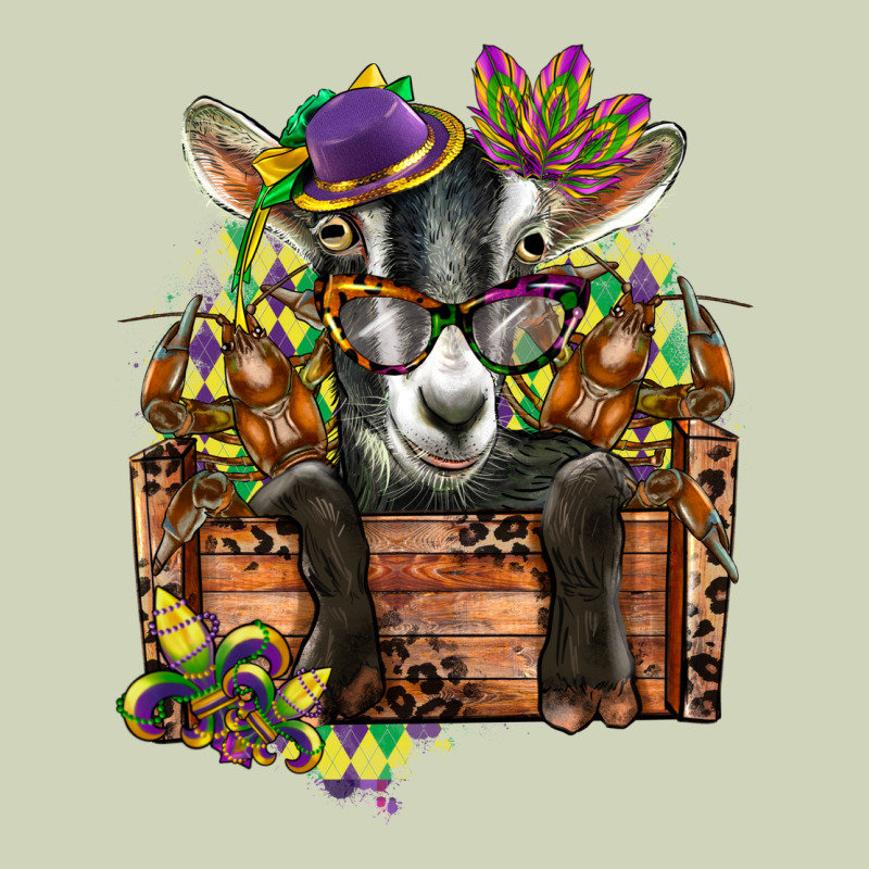 Mardi Gras Goat Heavyweight Hoodie by CowGirlArtShop | Teevron