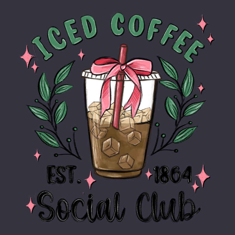 Iced Coffee Social Club Vintage Hoodie by MaliasSmallBusiness | Teevron