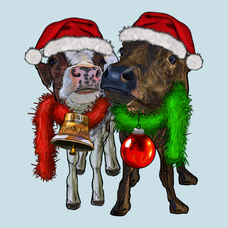Two Christmas Heifers Ladies Tee by RanaPortraitStore | Teevron