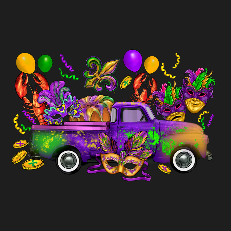 Mardi Gras Truck Heavyweight Hoodie by CowGirlArtShop | Teevron