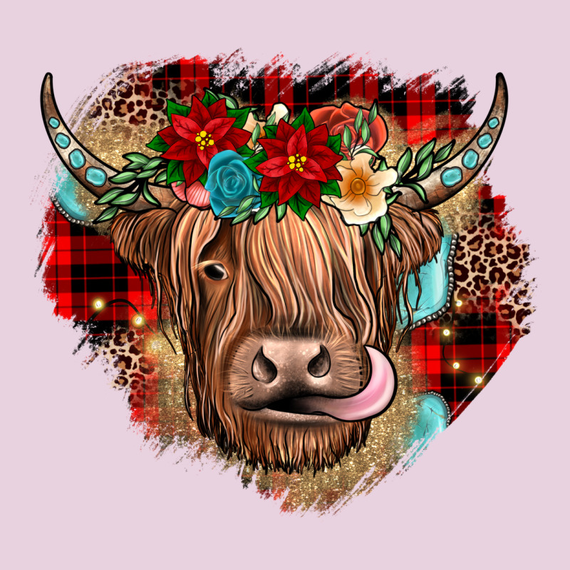 Christmas Cow Gemstone Ladies Tee by JahusDesignShop | Teevron
