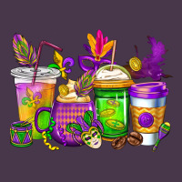 Mardi Gras Coffee Cups Cowgirl Heavyweight Hoodie | Teevron