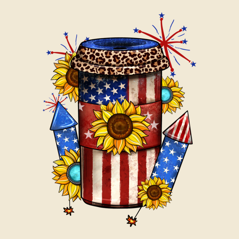 4th Of July Coffee Cup Ladies Tee by JahusDesignShop | Teevron