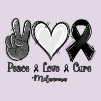 Peace Love Cure Melanoma Cancer Classic Tee | Teevron
