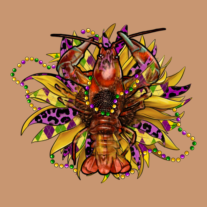 Mardi Gras Sunflower Heavyweight Hoodie by CowGirlArtShop | Teevron