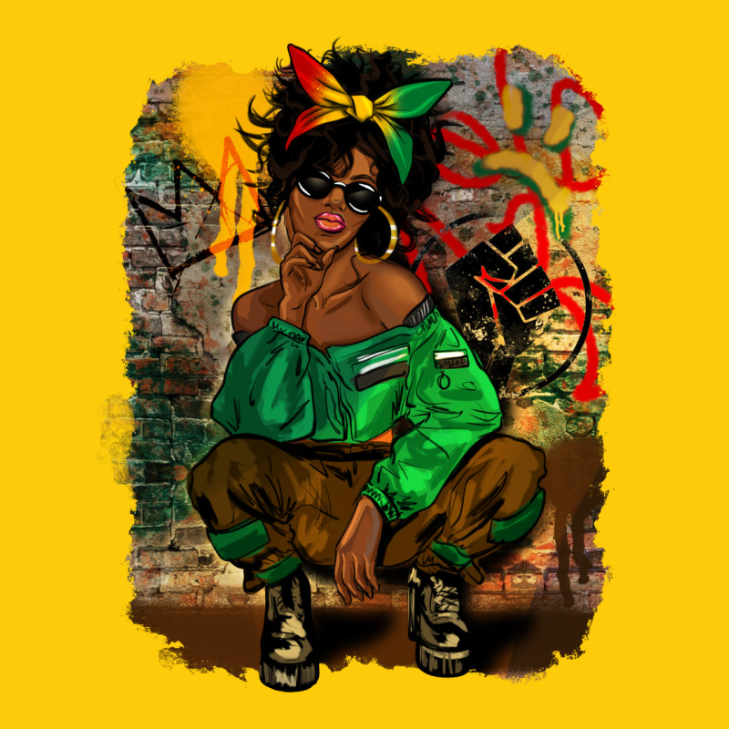 Juneteenth Black Woman Fashion Girl Premium Hoodie by CowGirlArtShop | Teevron