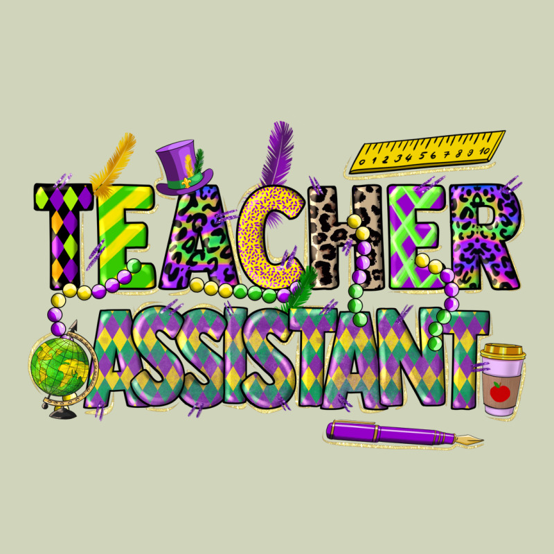 Mardi Gras Teacher Assistant Heavyweight Hoodie by CowGirlArtShop | Teevron