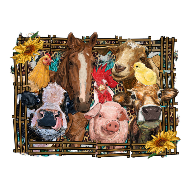 Western Farm Animals Ladies Tee by RanaPortraitStore | Teevron