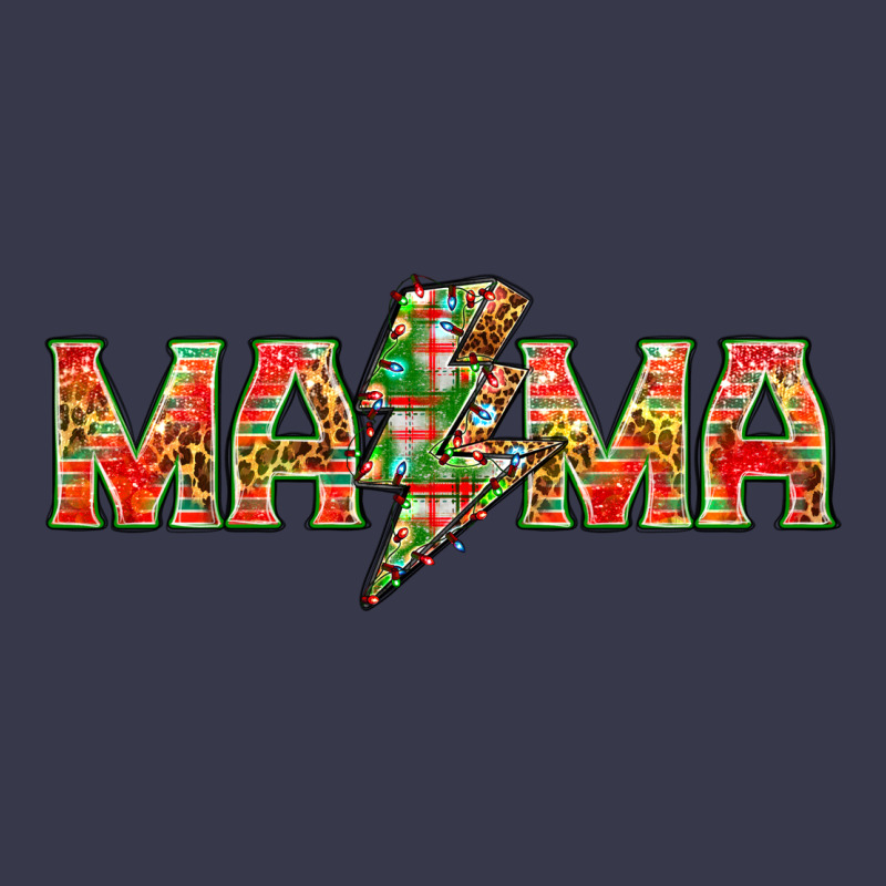 Mama Christmas Lightning Bolt Long Sleeve Tee by NancyCooperArtShop | Teevron