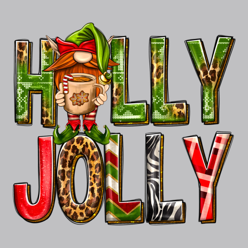 Holly Jolly Elf Gnome Long Sleeve Tee by NancyCooperArtShop | Teevron