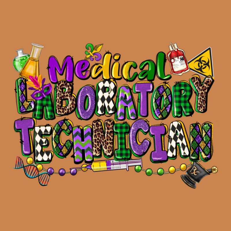 Medical Laboratory Technician Mardi Gras Heavyweight Hoodie by CowGirlArtShop | Teevron