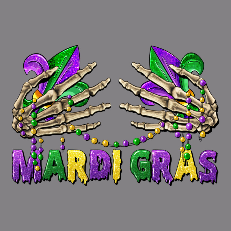 Mardi Gras Skeleton Hands Heavyweight Hoodie by CowGirlArtShop | Teevron