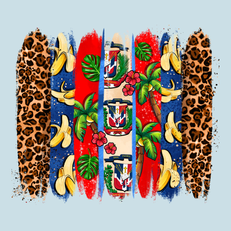 Dominican Republic Brushstrokes Ladies Tee by AdoDesignShop | Teevron