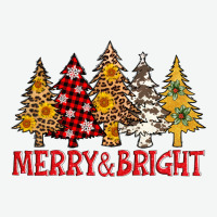Merry And Bright Leopard Christmas Trees Urban Heavy Tee | Teevron