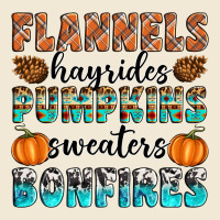Flannels Hayrides Pumpkins Sweaters Bonfires Premium Tee | Teevron