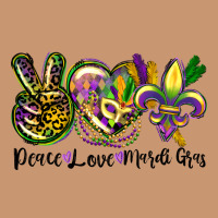 Peace Love Mardi Gras Heavyweight Hoodie | Teevron