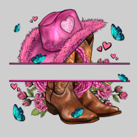 Pink Cowgirl Hat And Roses Premium Tee | Teevron