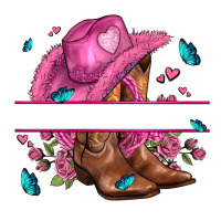 pink cowgirl hat and roses | Teevron