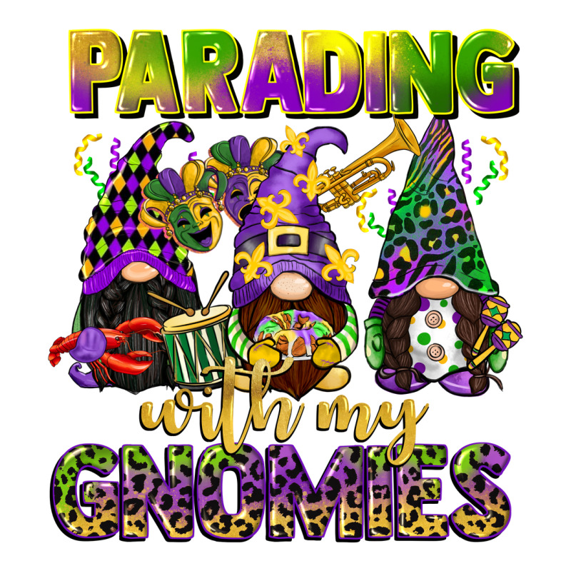 Parading With My Gnomies Mardi Gras Heavyweight Hoodie by CowGirlArtShop | Teevron