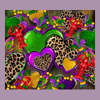 Mardi Gras Hearts Heavyweight Hoodie | Teevron