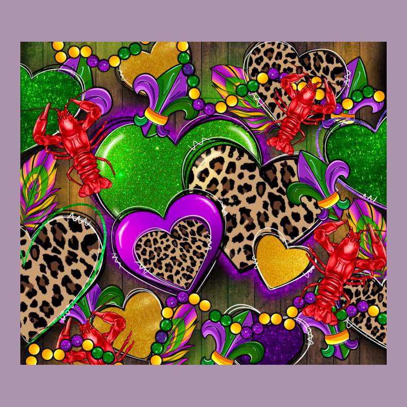 Mardi Gras Hearts Heavyweight Hoodie by CowGirlArtShop | Teevron