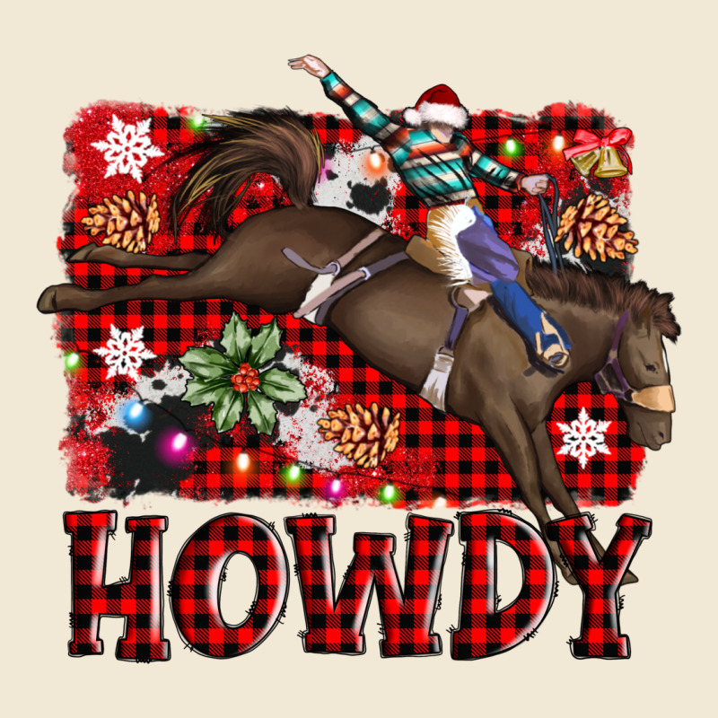 Rodeo Christmas Howdy Premium Tee by AdoDesignShop | Teevron