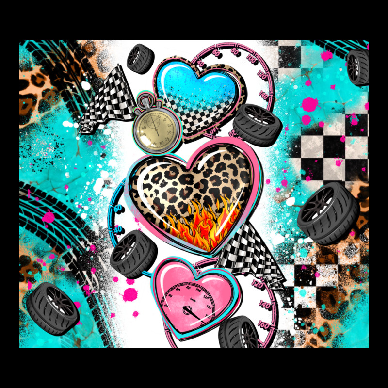 Race Heart Ladies Tee by AdoDesignShop | Teevron