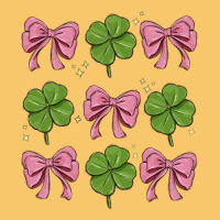 Coquette Bow Clover St. Patrick's Day Vintage Hoodie | Teevron