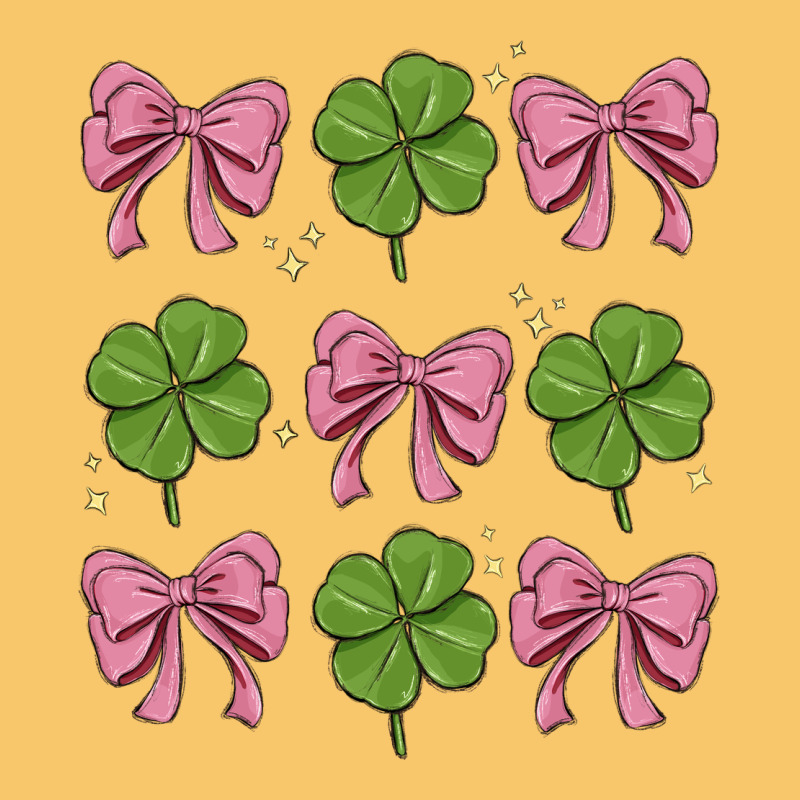 Coquette Bow Clover St. Patrick's Day Vintage Hoodie by MaliasSmallBusiness | Teevron