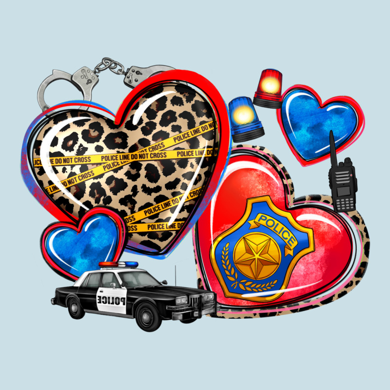 Western Leopard  Police   Hearts Ladies Tee by AdoDesignShop | Teevron