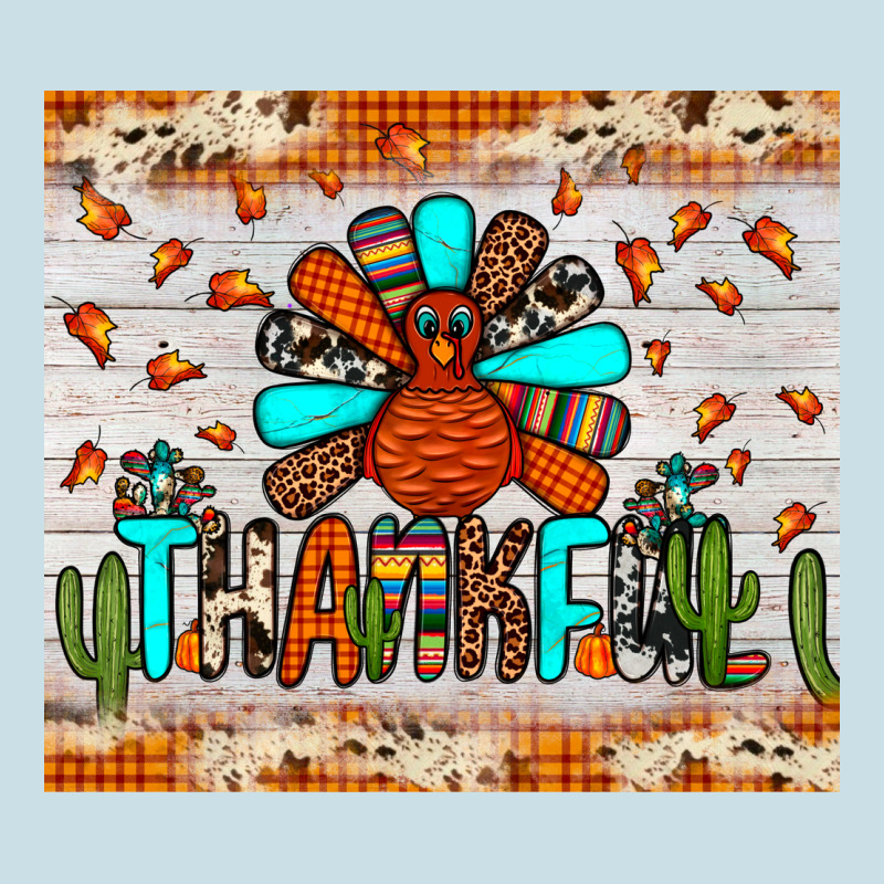 Thankful Turkey Ladies Tee by JahusDesignShop | Teevron