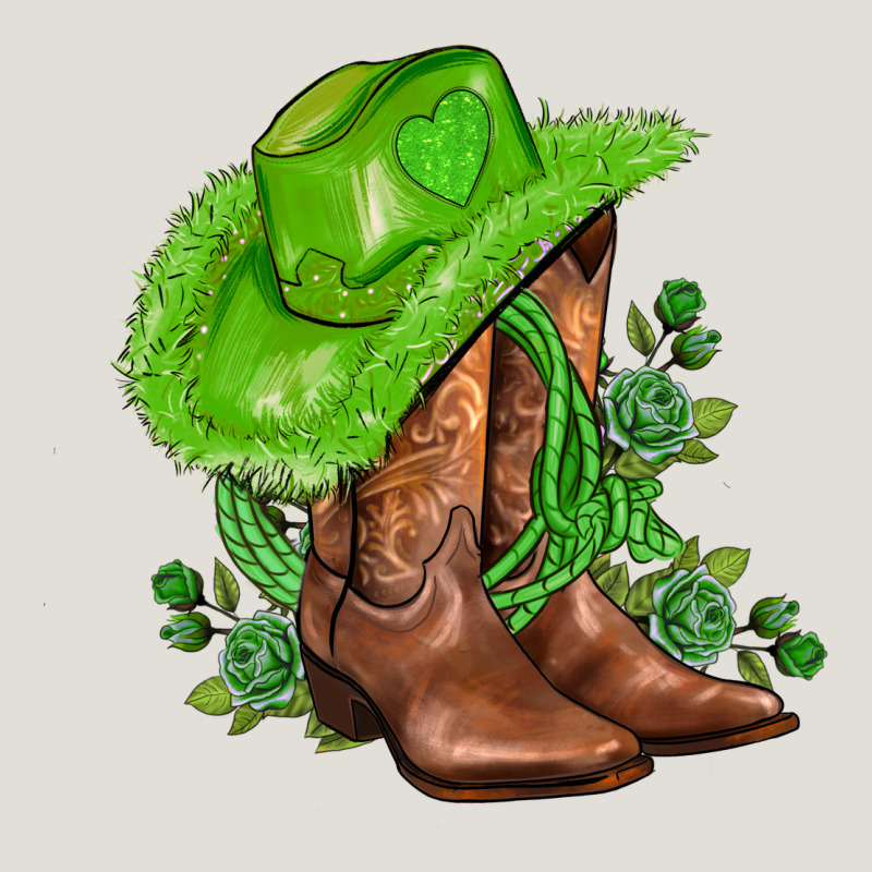 Green  Cowgirl And Roses Heavy Core Tee by AdoDesignShop | Teevron
