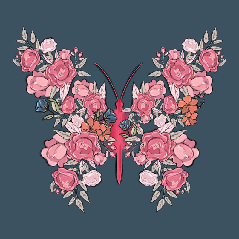Floral Butterfly Urban Heavy Tee by MaliasSmallBusiness | Teevron