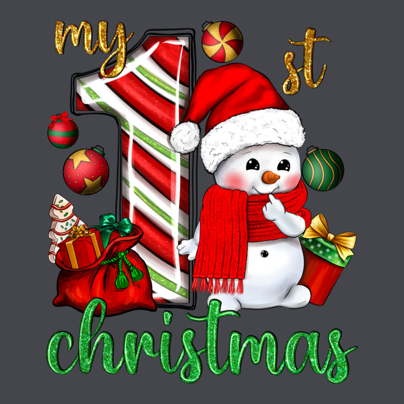 My 1st. Christmas With Cute Snowman Long Sleeve Tee by NancyCooperArtShop | Teevron