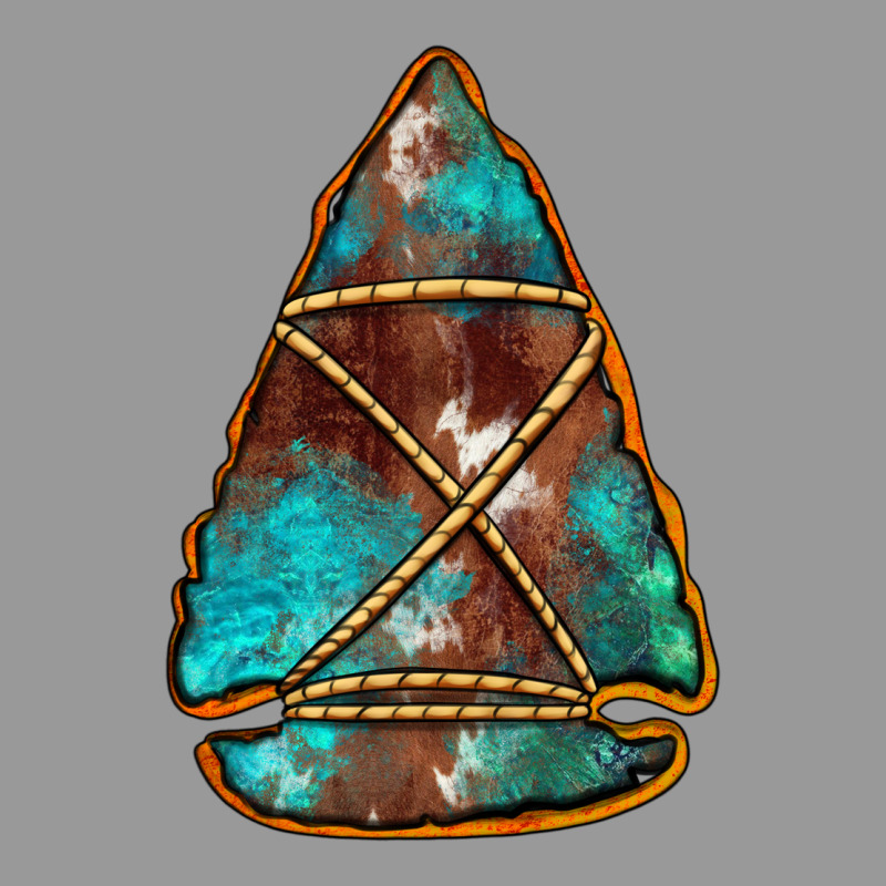 Turquoise Cowhide Arrowhead Vintage Hoodie by Jasminsmagicworld | Teevron