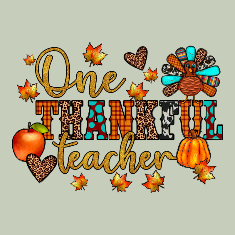 One Thankful Teacher Ladies Tee by JahusDesignShop | Teevron