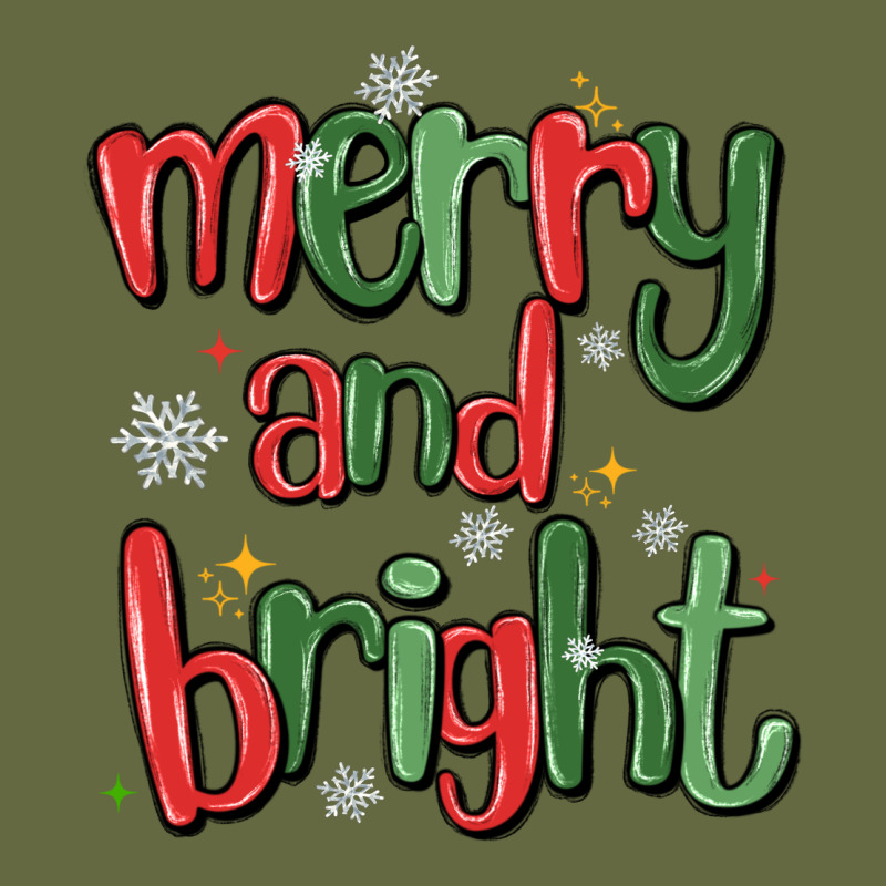 Merry And Bright Long Sleeve Tee by MaliasSmallBusiness | Teevron