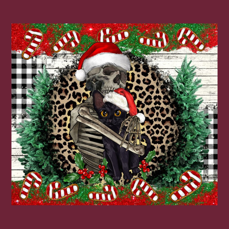 Merry Christmas Skeleton Long Sleeve Tee by NancyCooperArtShop | Teevron