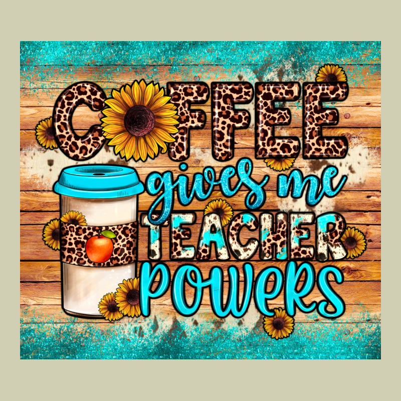 Coffee Gives Me Teacher Powers Heavy Core Tee by JahusDesignShop | Teevron