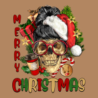 Merry Christmas Skeleton Messy Bun Long Sleeve Tee | Teevron