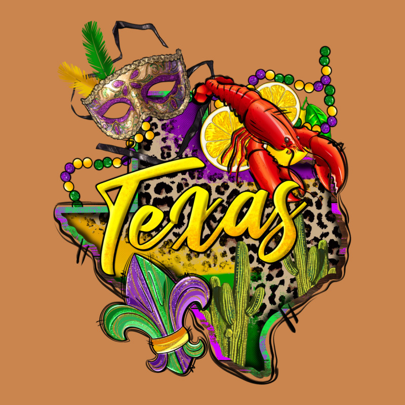Texas Map Mardi Gras Heavyweight Hoodie by CowGirlArtShop | Teevron