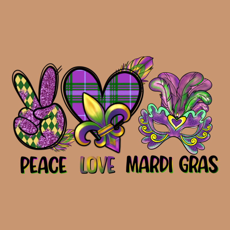 Peace Love Mardi Gras Heavyweight Hoodie by CowGirlArtShop | Teevron