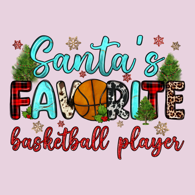 Santa S Favorite Basketball Player Ladies Tee by JahusDesignShop | Teevron