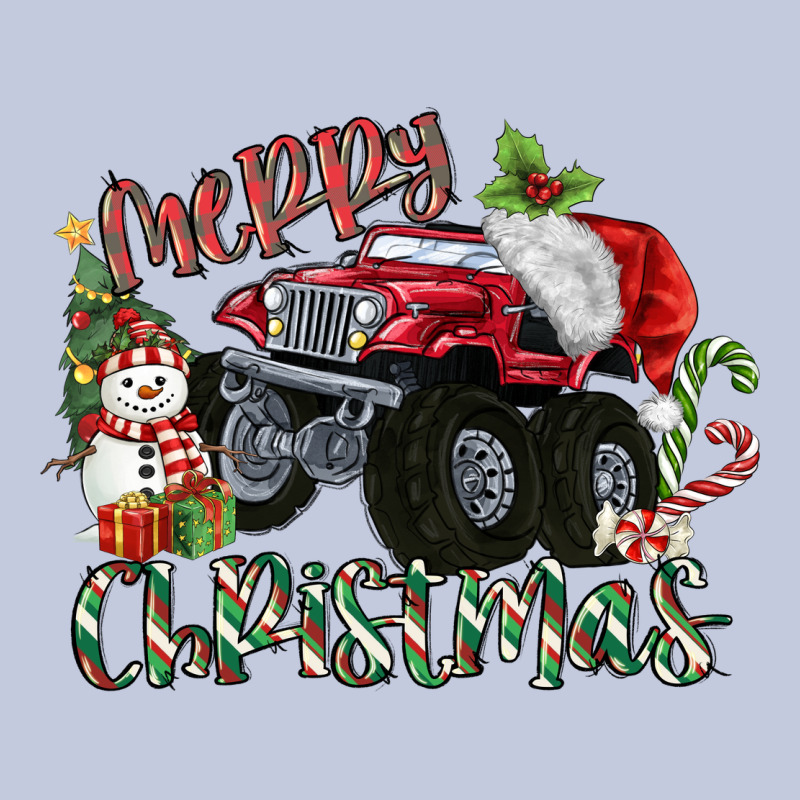 Merry Christmas Monster Truck Long Sleeve Tee by MaliasSmallBusiness | Teevron