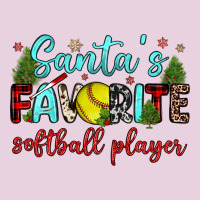 Santa S Favorite Softball Player Ladies Tee | Teevron
