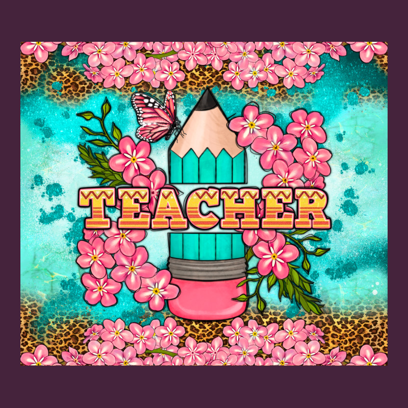Teacher Floral Pencil Tumbler Premium Tee by BundleAndBundleShop | Teevron