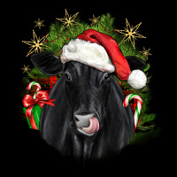 Christmas Black Angus Ladies Tee | Teevron