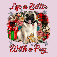 Christmas Life Is Better With A Pug Ladies Tee | Teevron